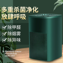 车载空气净化器紫外线负离子空气消毒机室内家用除烟雾机厂家批发