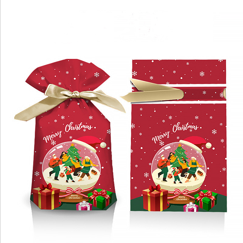 クリスマスキャンディーバッグギフト包装袋リボン巾着アップルウサギ耳漫画巾着袋在庫ありクロスボーダー|undefined