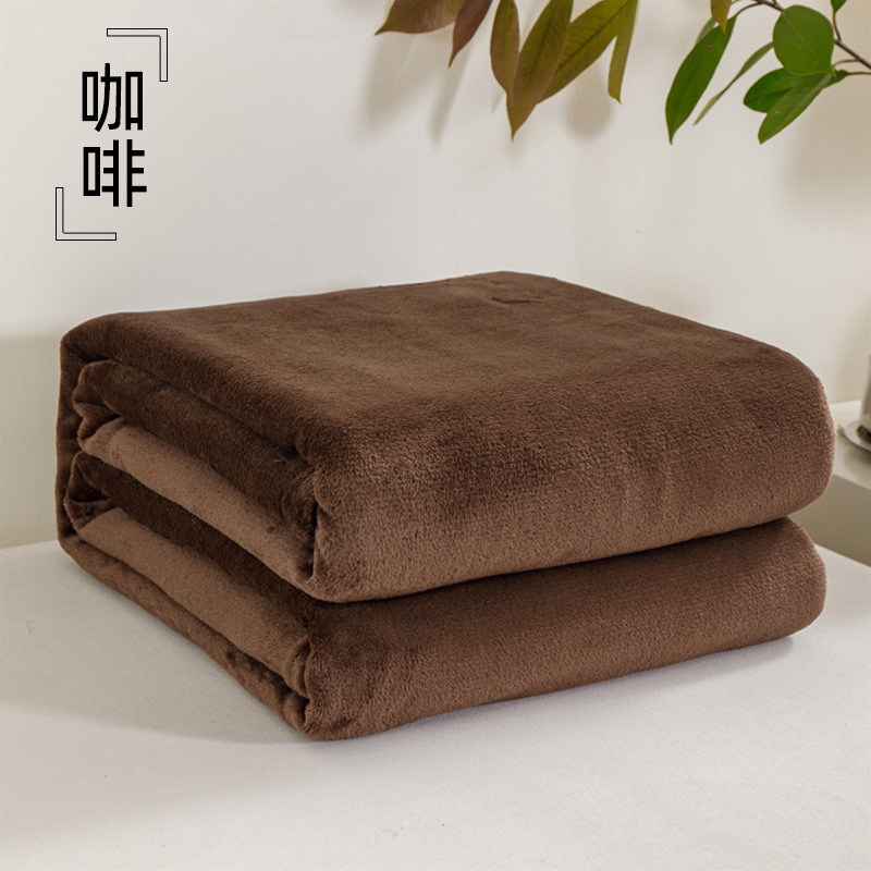 Manta de Franela de Color Sólido, Manta para Regalo de Empresa, Manta en Caja de Regalo, Beneficios para Empleados, Regalos para Celebración de Apertura de Tienda