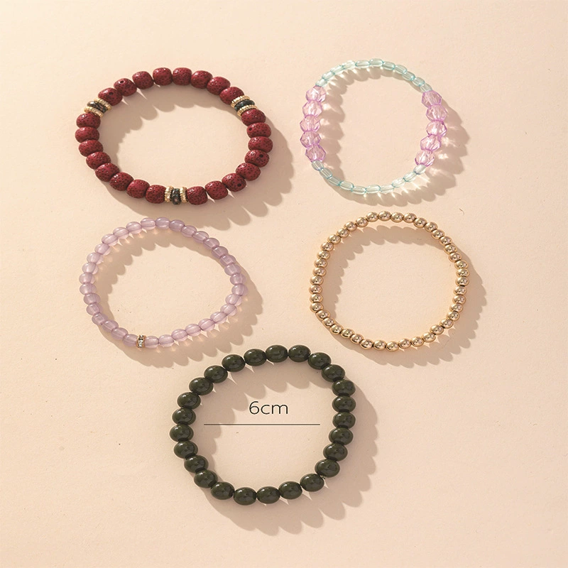 Bracelet with letters, elastic retro set, accessory, Amazon, boho style