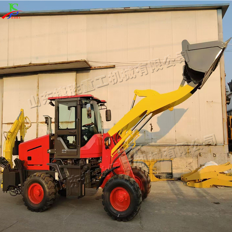 挖掘装载一体机 园林果园用轮式挖掘机 建筑液压前装后挖装载机