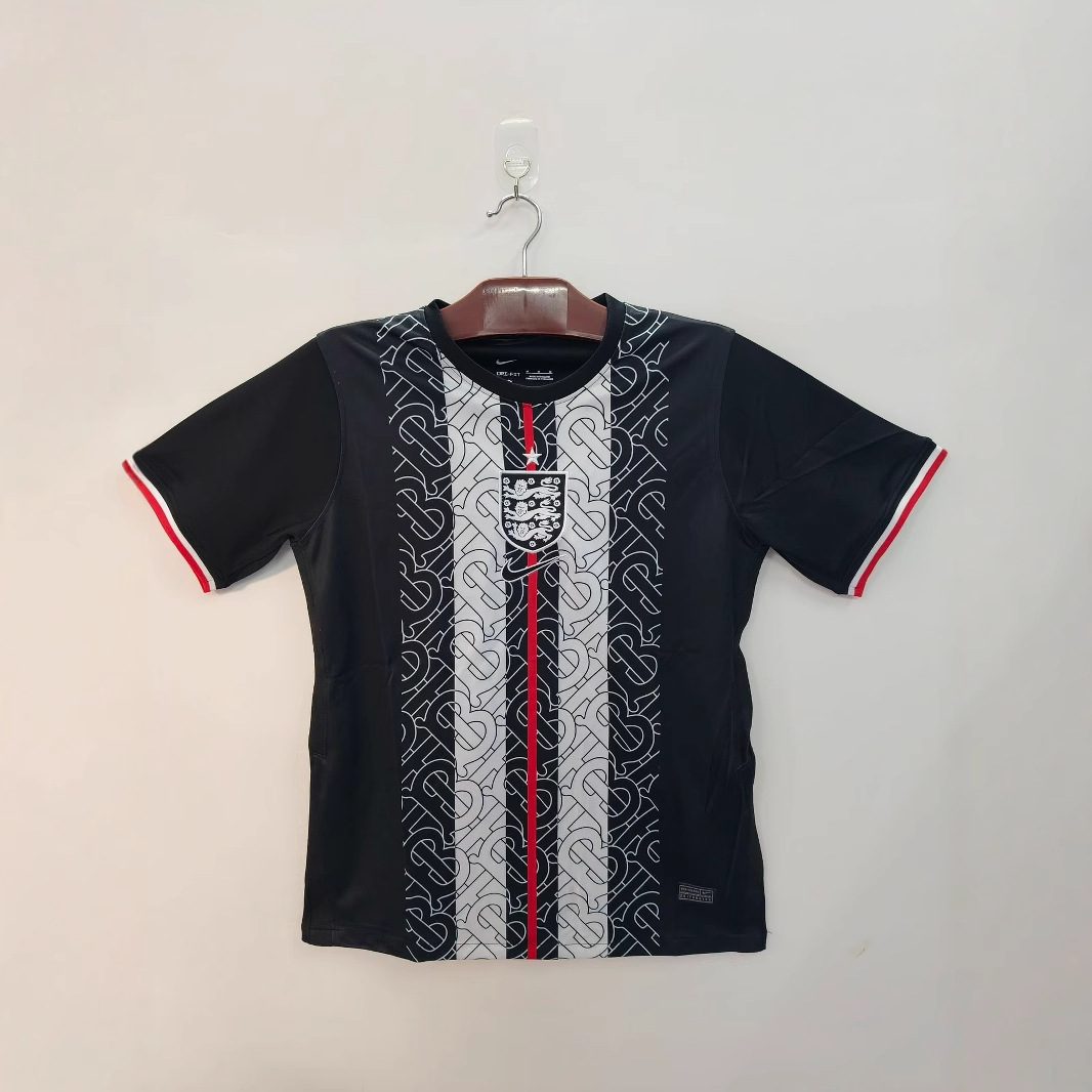 Moda de comercio exterior impresión 3D 20-21 Inglaterra ropa de entrenamiento deportes malla suelta transpirable manga corta cuello redondo camiseta