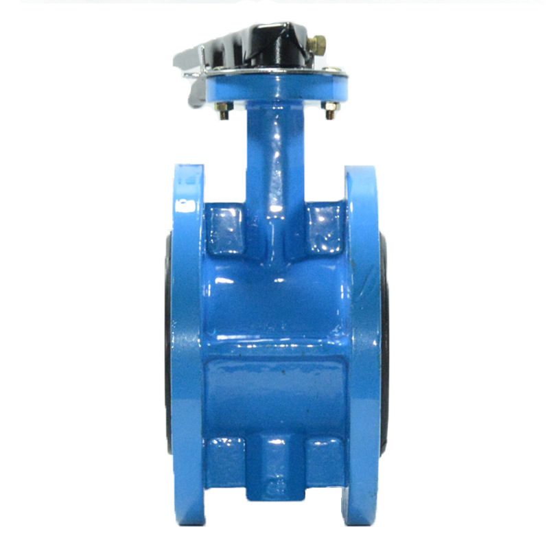 手柄法兰蝶阀，手柄衬胶法兰蝶阀D41X-16Q，扭矩轻，开关方便