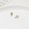 Copper zirconium, pendant, earrings, bracelet, necklace, chain