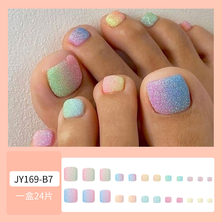 Venta caliente parche de uñas de pie desgaste de uñas de belleza de uñas pieza al por mayor elegante pieza de uñas de pie blanco dedo del pie fábrica de uñas
