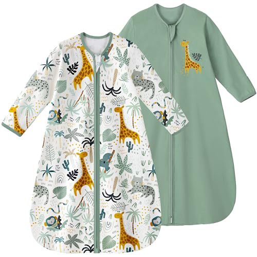 Saco de dormir para bebé Pijamas para recién nacidos de bebé todo en uno a prueba de golpes, manga larga a prueba de patadas, estilo explosivo transfronterizo de Amazon