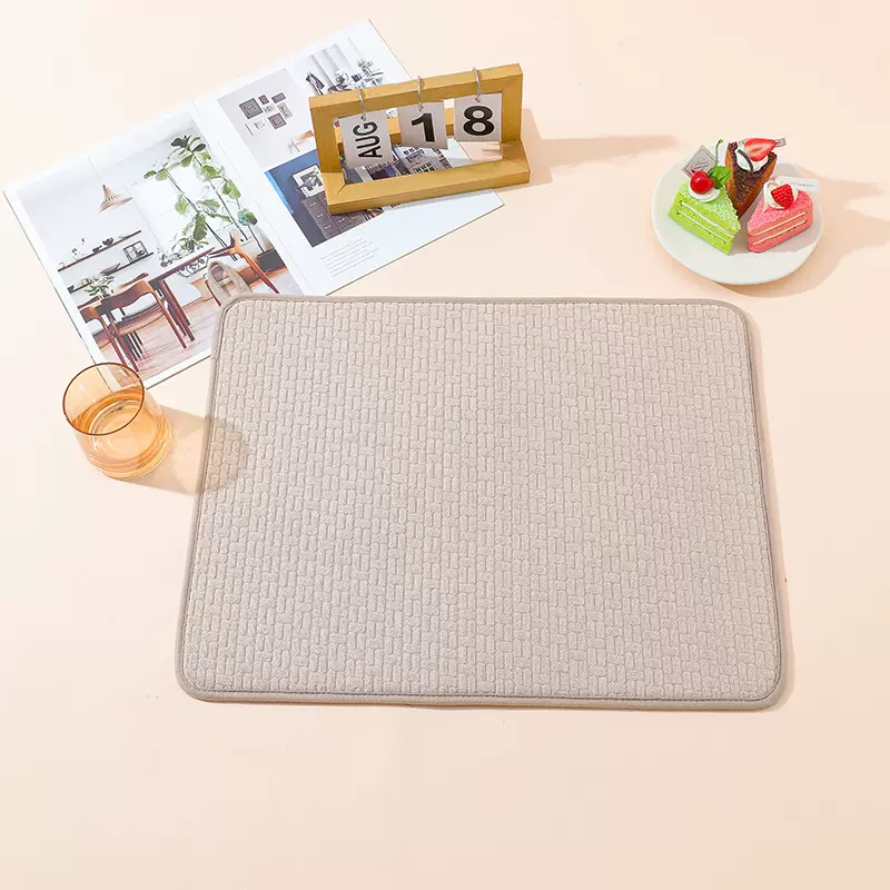 吸水垫家用餐具沥水垫杯子碗盘加厚厨房台面简约干燥餐垫防滑杯垫