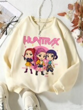 Hip Hop Huntrix Hoodie Manga Kids Kpop Demon Hunters Movie F