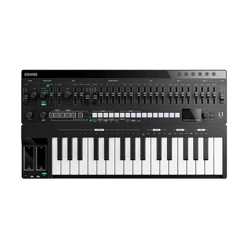 DONNER Tangnon ESSENTIAL L1 аналоговый синтезатор съёмный 32-клавишный монофонический портативный секвенсор на 64 шага