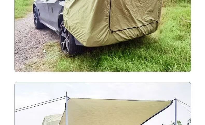 Direct from the manufacturer: Thickened, sun-proof, portable car tail tent, canopy, trunk camping outdoor tent, travel car tail tent
