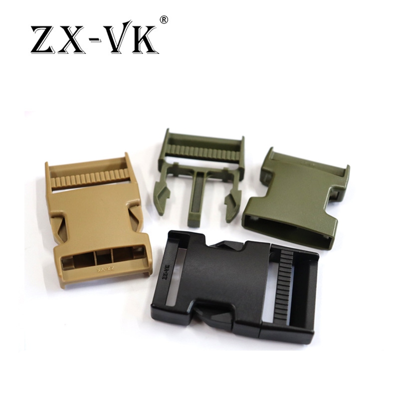 Fabricante 3,8 cm diámetro interior de plástico grueso hebilla cuadrada ejército hebilla verde correa de equipaje hebilla ajustable image 4