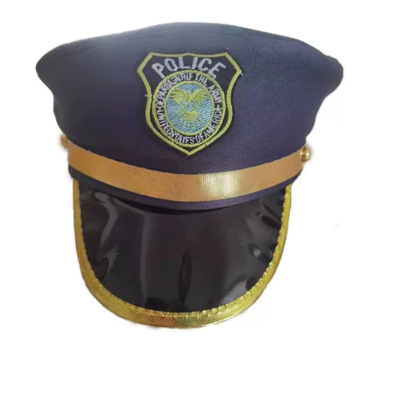 Stage Performance Navy Blue Police Hat