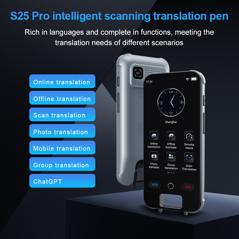 Cross-Border New S25Pro Scanning Translation Pen Multi-Functional Language Translator Multi-Country Travel Photo Translator