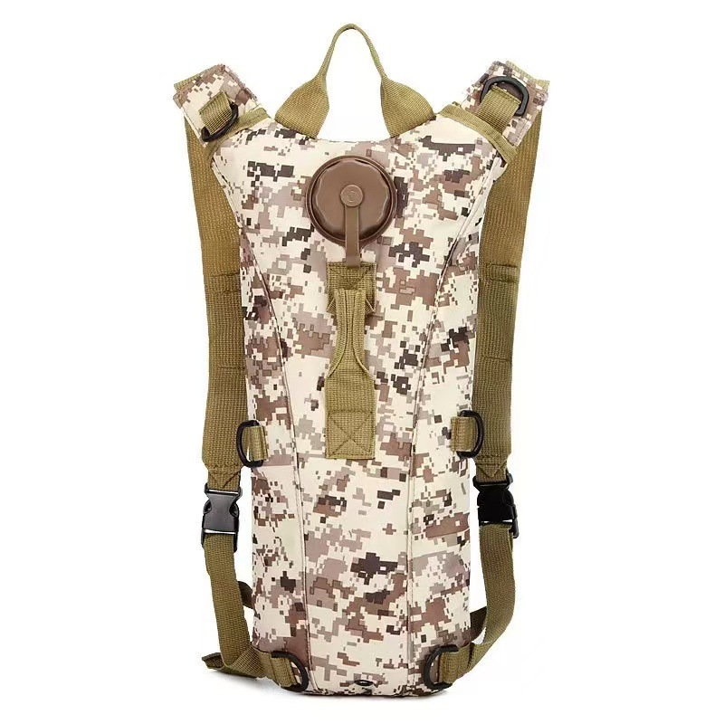 Bolsa de agua de 3L, mochila de camuflaje para exteriores, bolsa de agua de eva, para viajes, ciclismo, montañismo, táctica, práctica bolsa de agua potable
