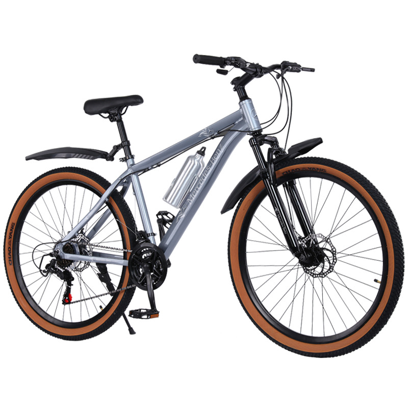 Bicicletas de montaña de doble cilindro para hombres y mujeres, bicicletas urbanas al aire libre de 22 pulgadas y 24 pulgadas, estudiantes de secundaria adolescentes varones