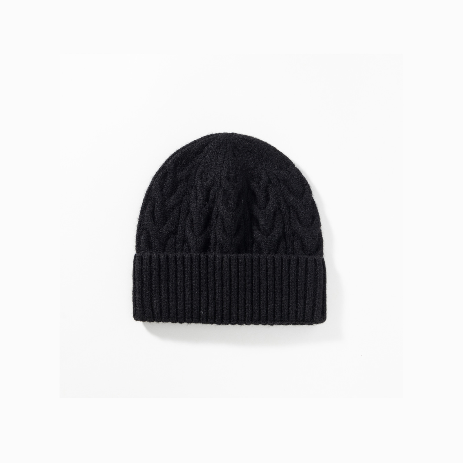 Selección estricta de 100% de lana sombrero de punto para mujeres otoño invierno alto sentido sombrero universal simple sombrero de lana cálida sombrero de hombre sombrero adulto