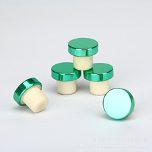 厂家批发T形软木塞木盖高分子塞酒瓶软木塞可印制LOGO玻璃酒瓶 塞