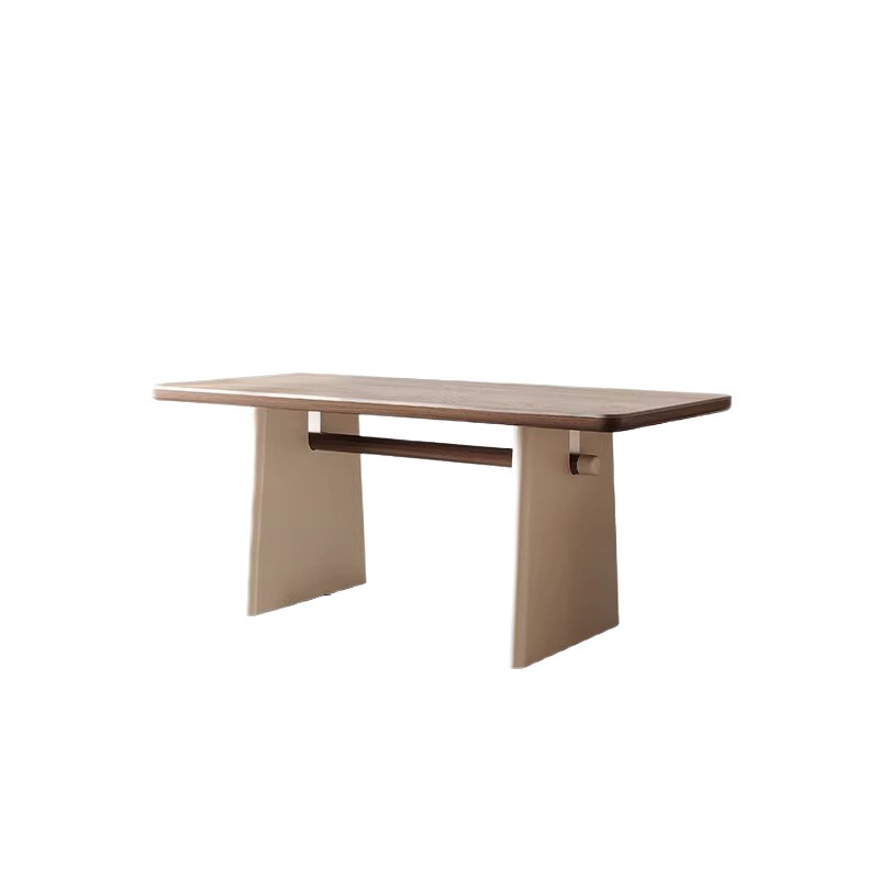 French Slate Dining Table for Home Modern Simple High-End Light Cream Style Small Apartment White Travertine New Dining Table