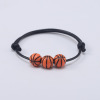 Basketball adjustable ball, woven bracelet handmade, European style, wholesale