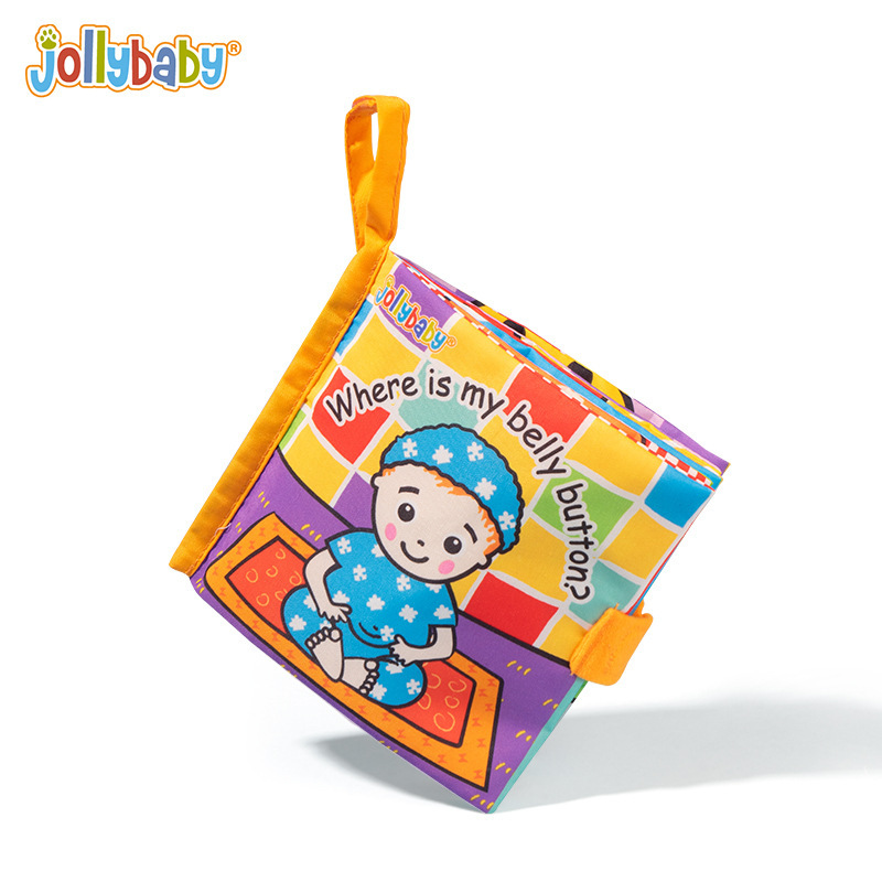 Jollybaby 布の本 ベビーモンテッソーリ早期教育 破れにくい、噛める 6 ヶ月テールブック 赤ちゃんのおもちゃ 0-1 歳|undefined