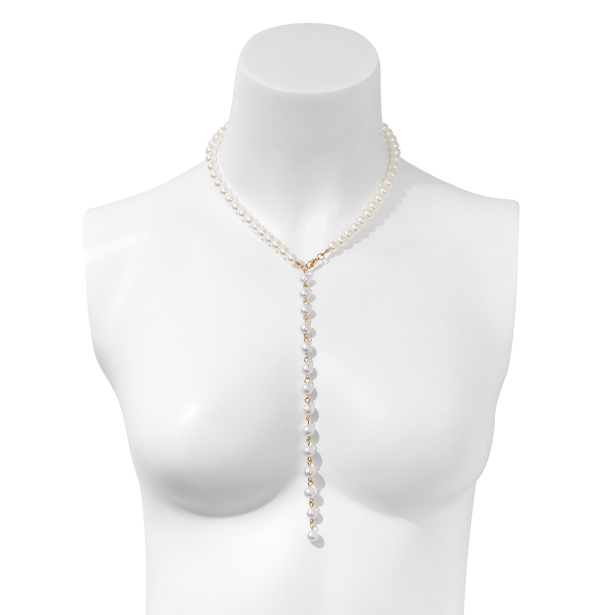 Élégant Sexy Géométrique Perle Artificielle De Gros Collier display picture 7