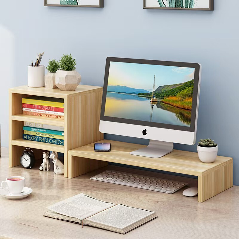 Cross-border computer screen stand, laptop stand, desktop organizer and heightening stand, simple and modern