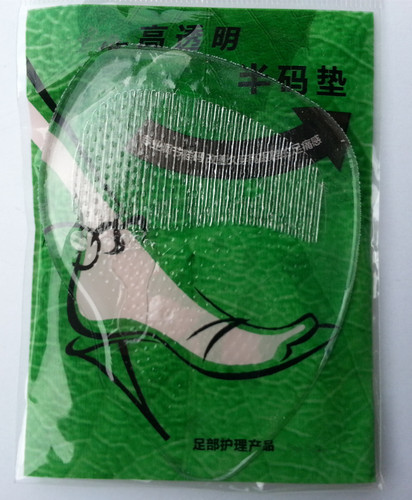 Wholesale silicone transparent half size pads, anti-pain and anti-slip forefoot pads, adjustable shoe size crystal half shoes, one pair