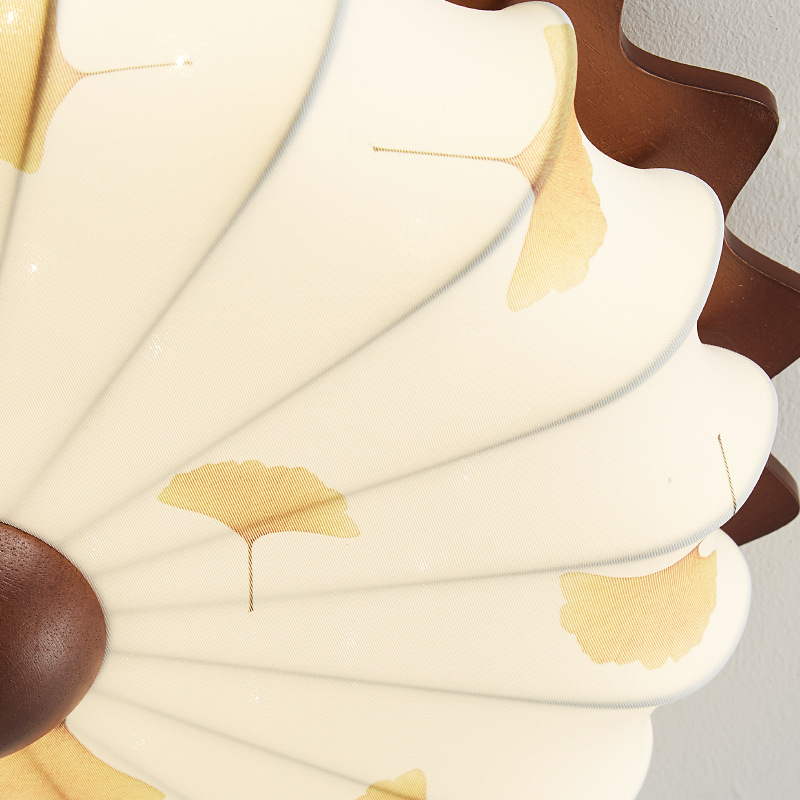 Lámpara de techo de dormitorio de estilo medio, nueva luz de dormitorio principal de impresión retro zen de estilo chino