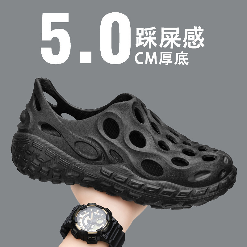 Baotou Croc Shoes Men's Summer Outerwear Sports and Leisure Hollow Beach Coconut Slippers Men's Driving Non-Slip Sandals Baotou Croc Shoes Men's Summer Outerwear Sports and Leisure Hollow Beach Coconut Slippers Men's Driving Non-Slip Sandals