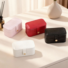 便携首饰盒小型精致戒指盒高级耳钉耳饰旅行随身轻奢迷你收纳神器