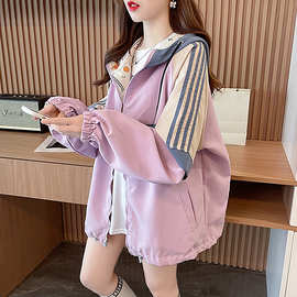 双面穿风衣外套女春秋季新款韩版宽松薄款慵懒高级感学生拉链开衫