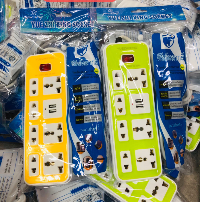 源头厂家直供东南亚泰国缅甸老挝柬埔寨出口带USB多功能插座排插