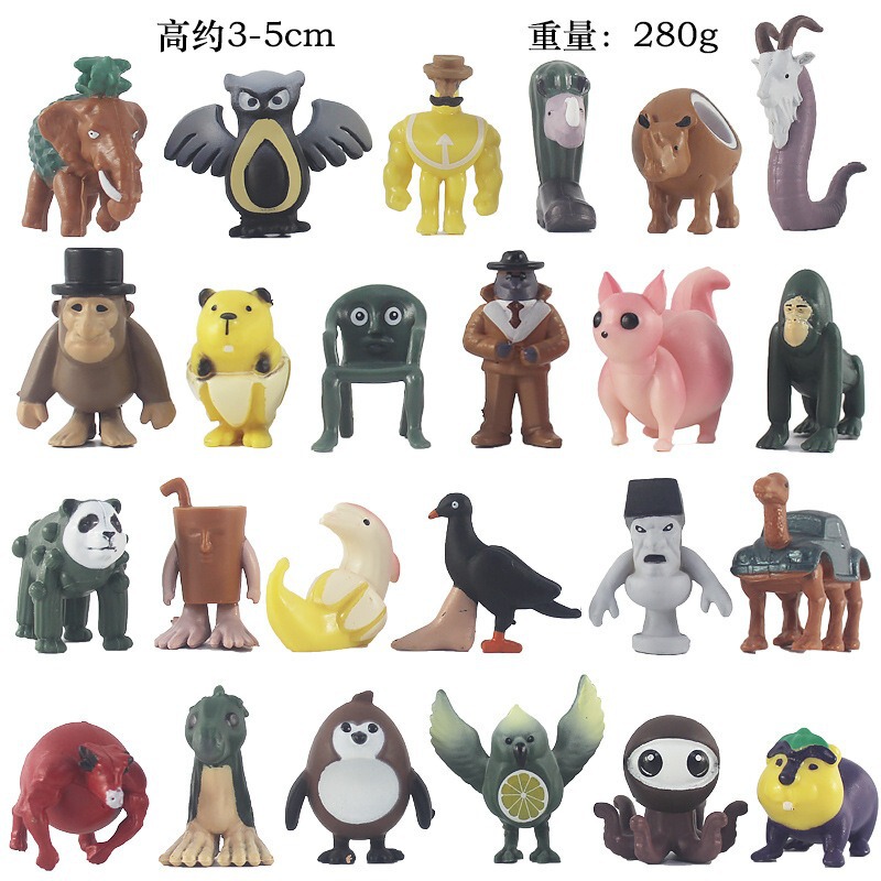 跨境新品 24款一代二代三代山海经迷你版通通通木棍人公仔模型|undefined