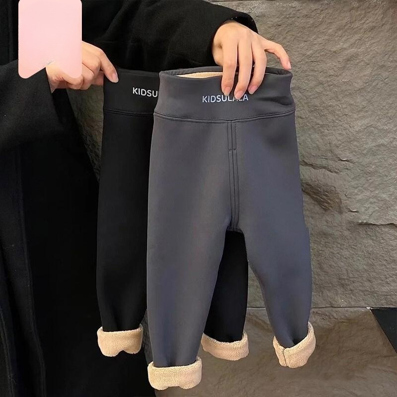 Children's winter thermal leggings 2023 autumn new stylish slimming thick warm shark pants 0009A001