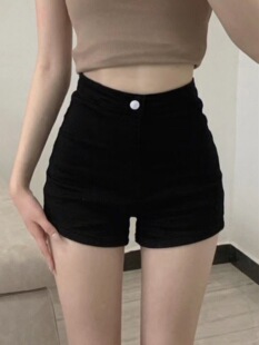 J 74627 High-waisted slim hot pants ���������ѝ�W���羳