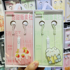 メーカー卸売り3.5mm丸穴有線プリントアニメ線制御ケースイヤホンかわいい学生少女イヤホン