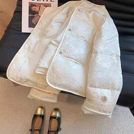 大码胖mm新中式风盘扣羽绒棉服女冬季新款高级感超好看棉衣外套