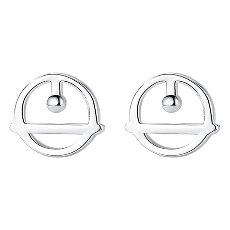 Pendientes de plata esterlina s925 lindo Bell jingle pendientes 925 aguja de plata al por mayor Corea del Sur simple joyería al por mayor