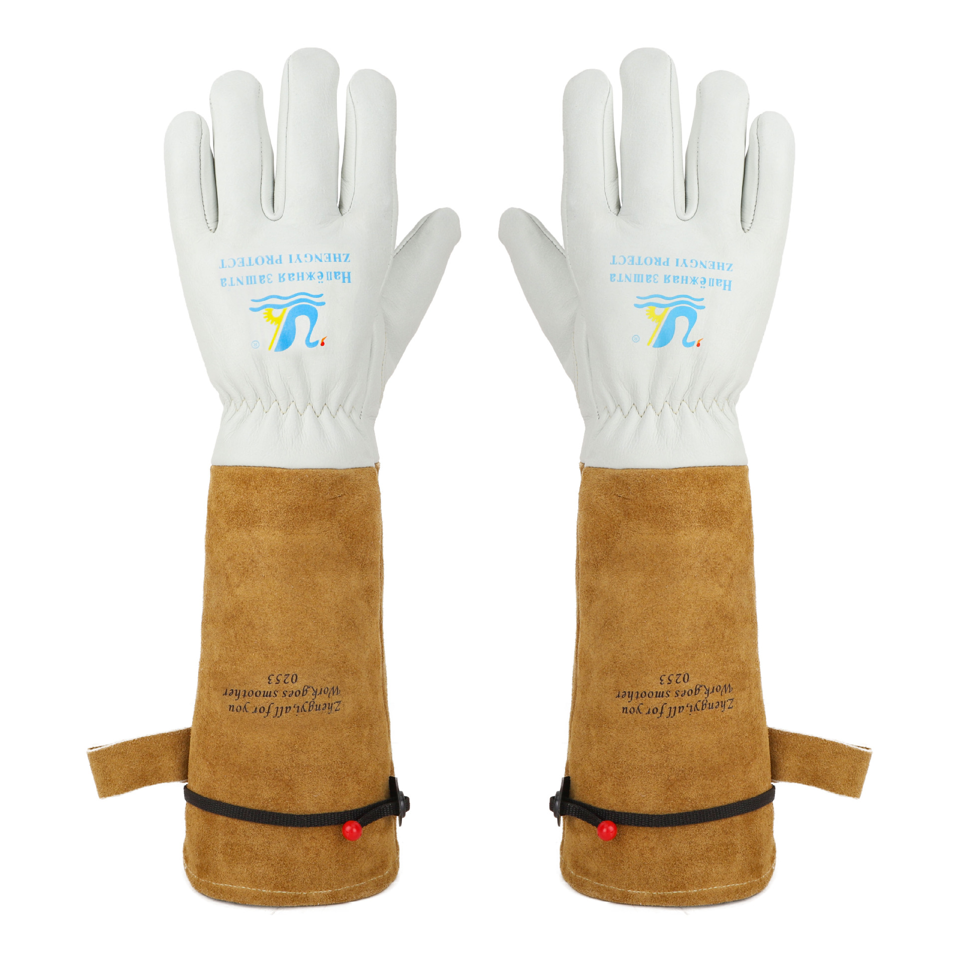 牛皮皮电焊手套 柔软羊皮劳保防护手套 搬作业防护手套批