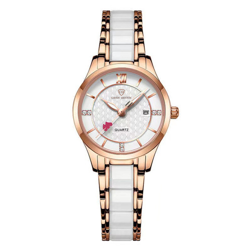 One-piece drop-shipping calendar diamond-encrusted ceramic fashion watch Internet celebrity live broadcast waterproof student quartz women's watch