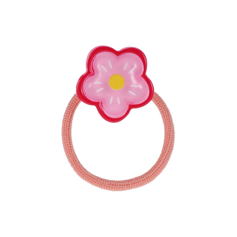 Las niñas atan el cabello, las bandas elásticas no dañan el cabello, la cuerda para la cabeza, los niños, los lindos anillos para el cabello de cristal de dibujos animados, 2025 nuevos accesorios para el cabello de las niñas