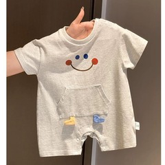 婴幼儿衣服夏天洋气连体衣可爱哈衣宝宝夏装超萌家居服夏款外出服