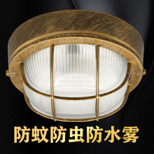 美式吸顶灯欧式创意复古工业风led阳台走廊过道玄关卧室复古灯具