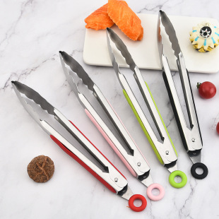 9 inch stainless steel food clip outdoor barbecue clip household barbecue steak clip food clip kitchen baking tools