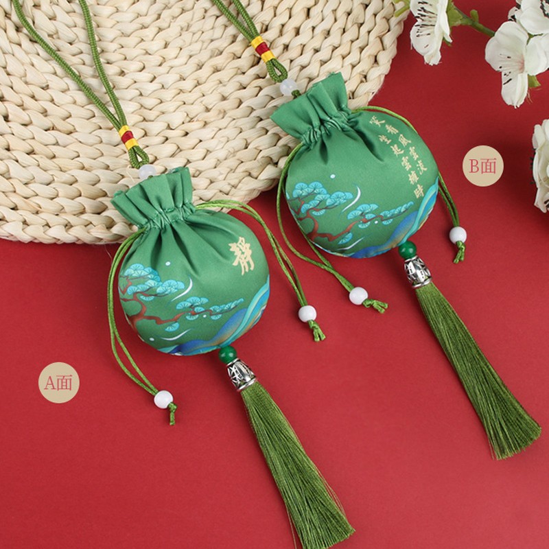 Dragon Boat Festival bolsita de brocado bolsita vacía bolsita portátil antiguo coche colgante Dragon Boat Festival regalo