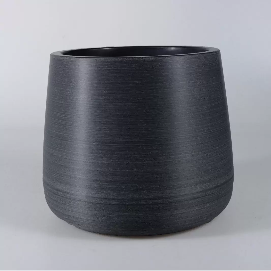 北欧花盆落地简约仿石养花创意别墅酒店桌面塑料花盆工厂批发