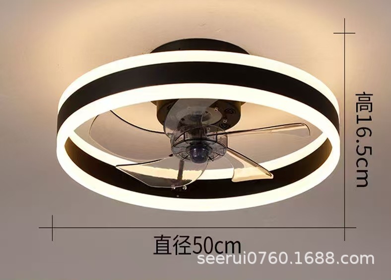 アマゾンのリビングルームのLEDファンライト寝室のスマートリモコン110vレストランのファンライト中山工場|undefined
