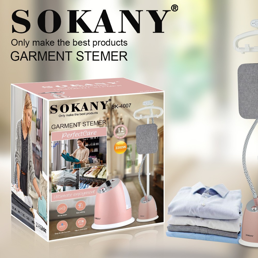 Comercio exterior exportación SOKANY4007 máquina de planchado colgante, planchado de ropa doméstico, planchado de vapor vertical colgante doméstico