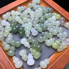 メーカー卸売り天然和田玉青海材料ひょうたんdiyアクセサリー手串ネックレスアクセサリー