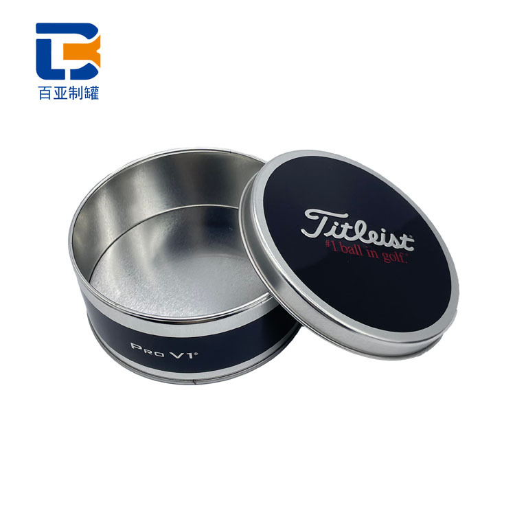 马口铁盒工厂曲奇饼干糖果高尔夫球乒乓球包装盒马口铁罐圆形铁盒